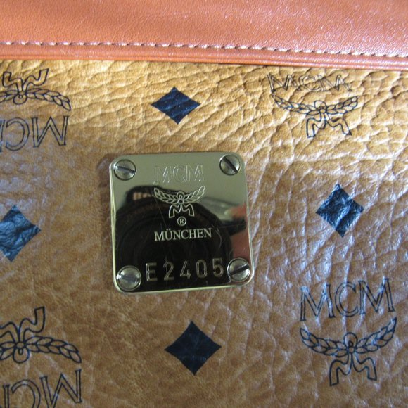 MCM Bags Mcm Messenger Bag In Visetos Coated Canvas Cognac